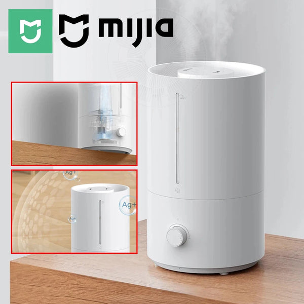 MIJIA Humidifier 2nd, 300 ML/h Mist, Top‑Fill, 99.9% Silver‑Ion Antibacterial, Quiet ≤38 dB, 4L Humidifiers For Home