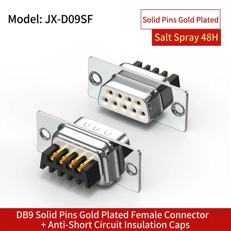 DIVEDEER DB9 Male & Female Connectors 9-Pin Serial Adapters for RS232 RS485 COM Port