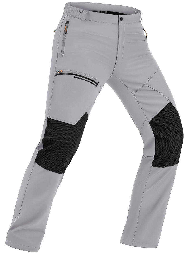 TACVASEN Men's Waterproof Trousers Lightweight Quick Dry Outdoor Work Pants Stretch Windproof Comfort Pants With 4 Pockets