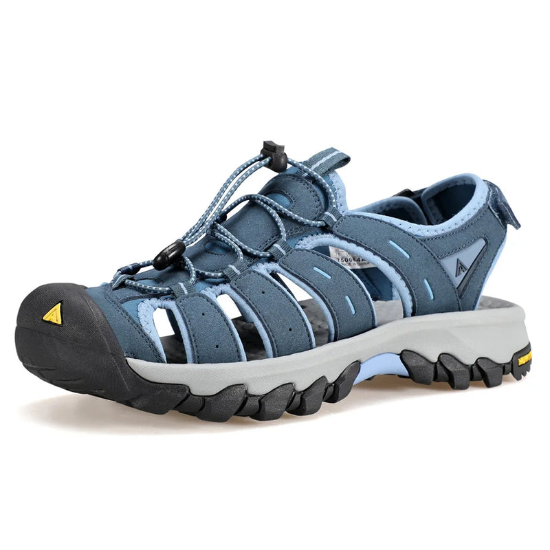 HUMTTO New Summer Hiking Shoes for Men Breathable Mens Sandals Outdoor Water Beach Sandals Camping Fishing Climbing Sneakers Man