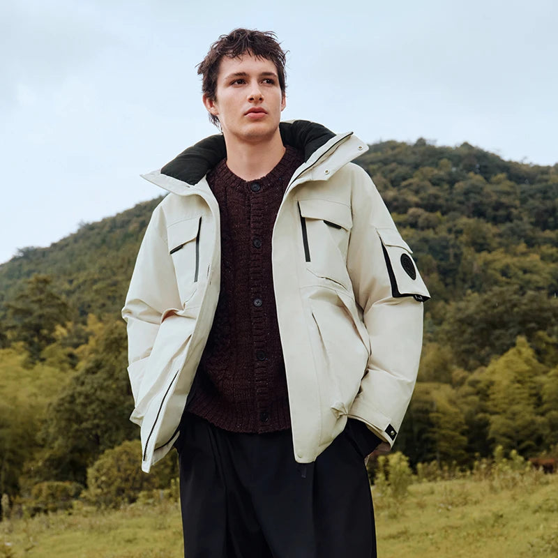 Semir Protective Down Jacket Men Winter Xcnspace Aerospace Collaboration Series Goose Down Outerwear 2025 New Men'S Wear