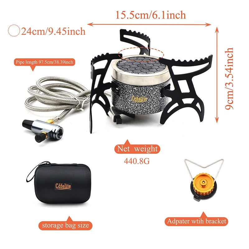 Outdoor Infrared Stove Camping Waterproof Energy-Saving Burner Ultralight Folding Mini Burner Camp Cooking Supplies