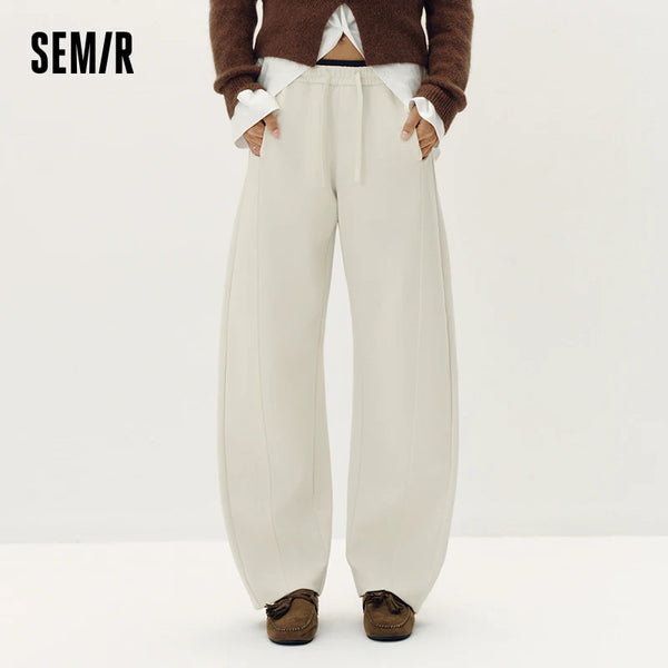 ខោរលុងសម្រាប់នារី Semir ខោជើងវែងកោងបែបស្ព័រ ខោរលុងសម្រាប់រដូវស្លឹកឈើជ្រុះ ស្លៀកប្រចាំថ្ងៃបែបទីក្រុង ឆ្នាំ២០២៦