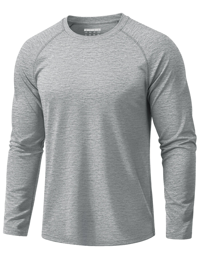 TACVASEN Quick Dry UPF 50+ Workout T-shirts Mens Long Sleeve Athletic Shirts Performance Sports Running Tee Tops Sun Protection
