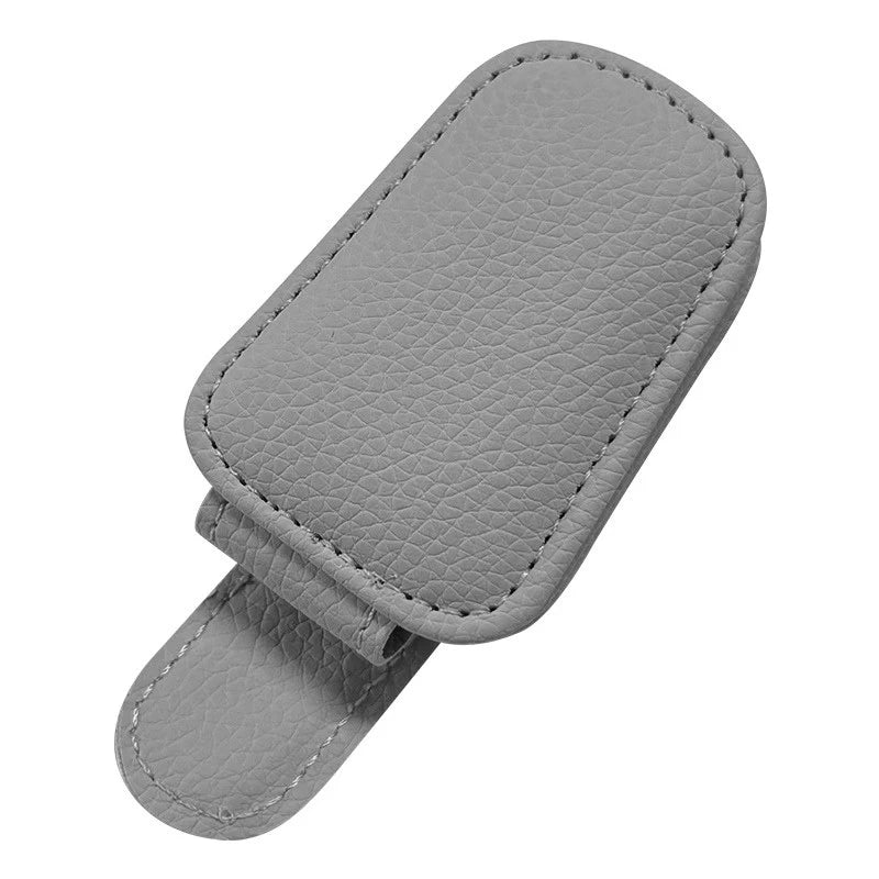SEAMETAL Leatherette Car Glasses Clip Multifunction Sun Visor Eyeglasses Clip Magnetic Sunglasses Holder for Car Accessories