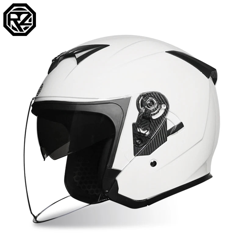 Motorcycle Helmet Double Lens Capacete De Moto Helmet Half Face Summer Cool Casco Moto Street Fashion Helmet For Four Seasons