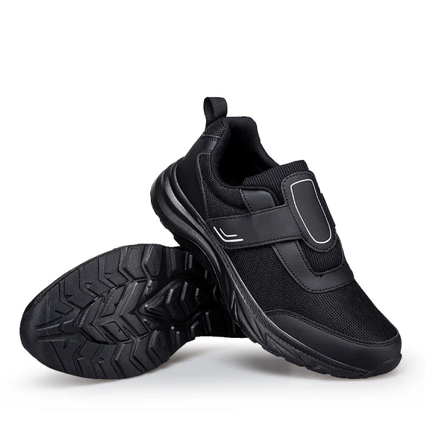 Men's Adjustable Easy Top Wings Diabetic Shoes Sporty Walking Sneakers for Elderly Soft Comfort Hook & Loop Open Shoes Sports