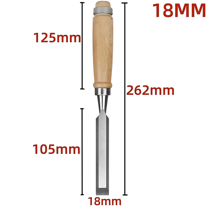 1/5Pcs/set Manual Wood Carving Hand Chisel Tool Set Professional Carpenters Woodworking Gouges DIY Hand Tools Carving Chisels 1pc 18mm