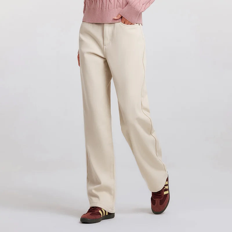 Semir Loose Fit Pants Wide Leg High Waist Women 2025 Winter Slim Look Basic Casual Trousers Comfortable Street Style Wear