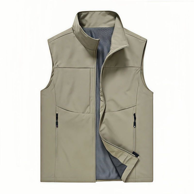 2026 Causal Hiking Fishing Vest Men Waterproof Windproof Sleeveless Running Jacket Motorcycle Outdoor  Biker Vest Men Clothing