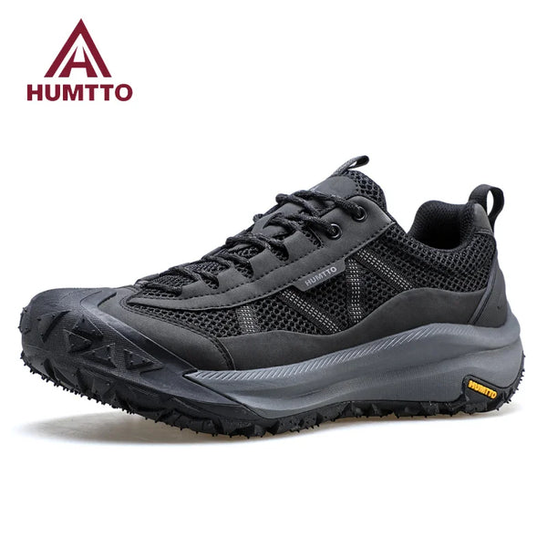 HUMTTO Men's Outdoor Summer Anti-slip Hiking Shoes Wear-resistant Mountain Climbing Sneakers Breathable Trekking Boots for Man