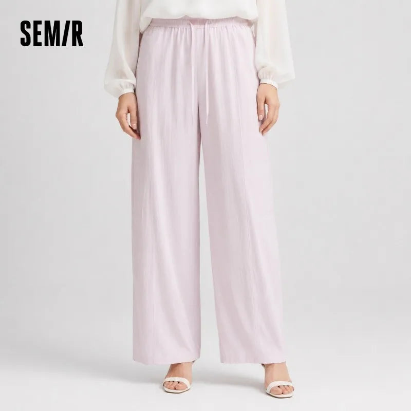 Semir Women Pants UV 2026 Protection Quick Dry Textured Panelled Wide Leg Outdoor Urban Casual Everyday Style Soft