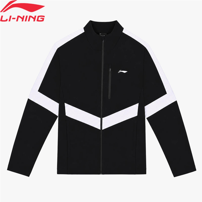 អាវយឺតបាល់ទាត់បុរស Li-Ning ទំហំធម្មតា 76% ប៉ូលីអាមីត 24% អេឡាស្តង់ LiNing អាវយឺតកីឡាបាល់ទាត់គ្មានមួក AWDWD61