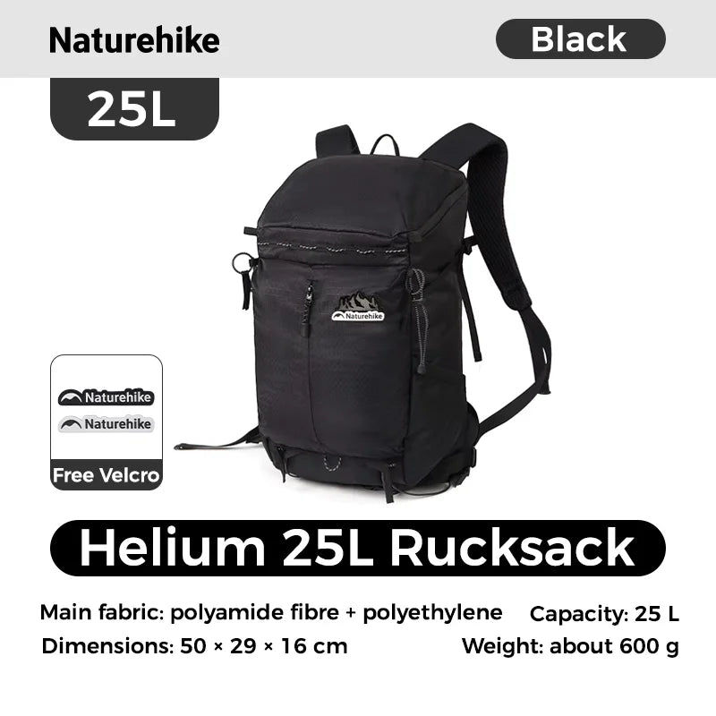 Naturehike Helium Series 25L Outdoor Hiking Mountaineering Backpack Large Capacity Shoulder Bag Casual Commuter Backpacks