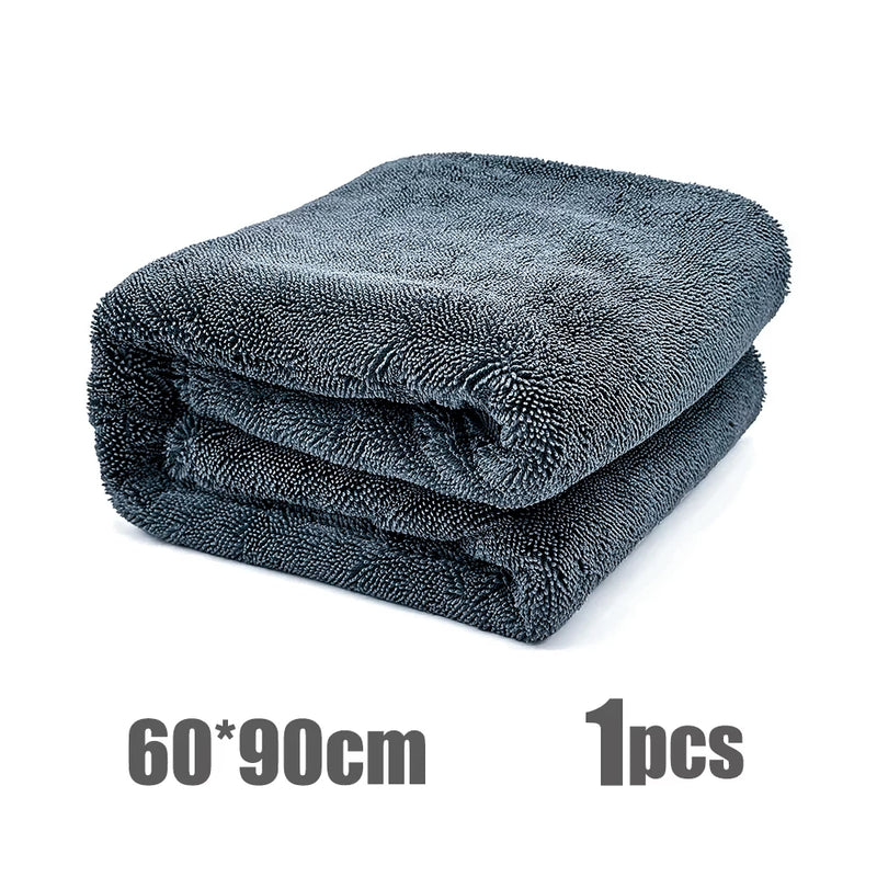 SEAMETAL 1200GSM Microfiber Car Wash Towel Thicken Soft Scratch-Free Car Detailing Towel Fast Drying Cloth for Car Cleaning Tool