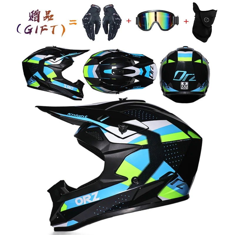 Motorcycle helmet motorcross off-road helmets ATV Dirtbike downhill racing helmet DOT capacete Bicycle DH speed reduction