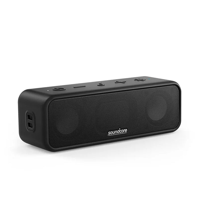 Soundcore 3 Bluetooth Speaker with Stereo Sound, Pure Titanium Diaphragm Drivers, PartyCast Technology, BassUp, 24H Playtime Black CHINA