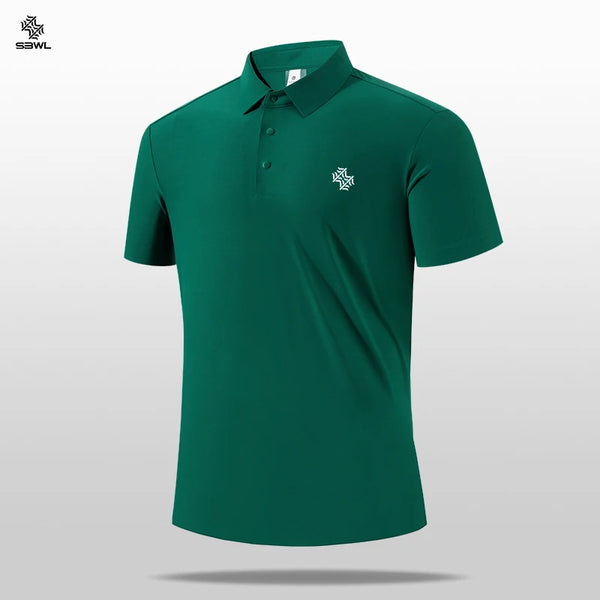 SBWL High Quality Gym New Light Fast Dry Elastic High Quality Outdoor Sports Golf Running Sports POLO Shirt Fashion Casual Shirt