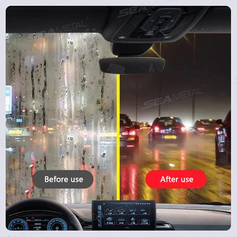 SEAMETAL Car Glass Sponge Cleaning Brush Car Window Glass Cleaner Removes Dirt Windshield Oil Film Cleaner Glass Oil Film Brush