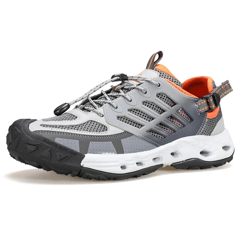 HUMTTO Summer Sneakers Men Breathable Trekking Shoes for Men's Luxury Designer Anti-slip Sports Outdoor Water Hiking Sneaker Man