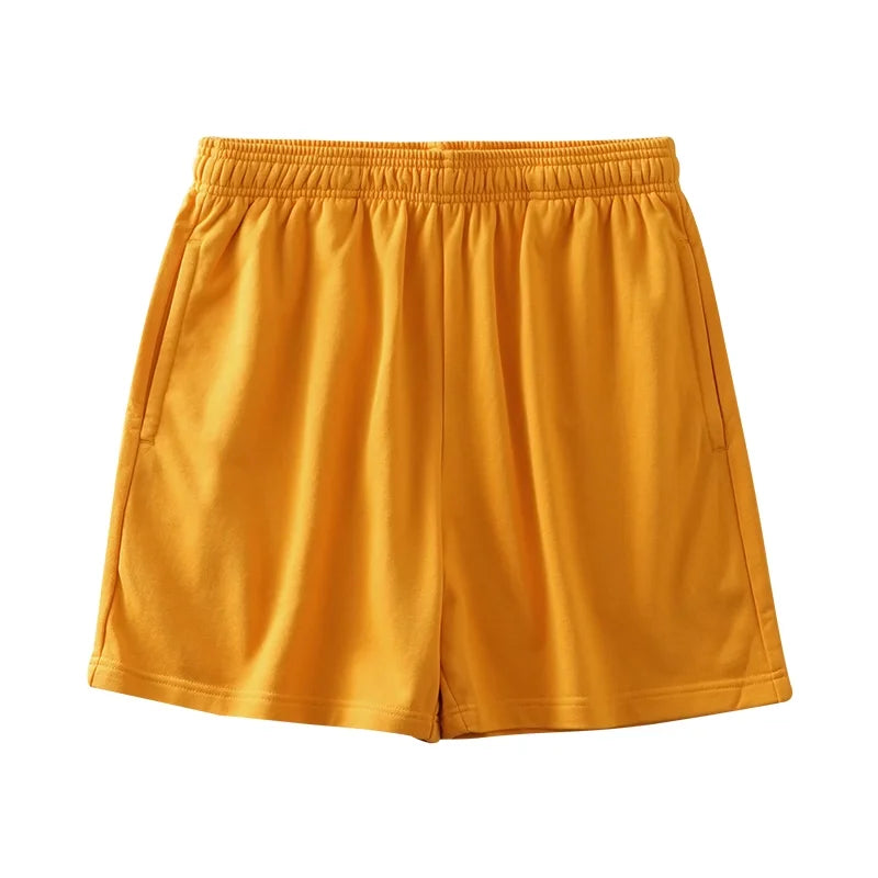 DUKEEN Terry Shorts Men 2024 Summer Loose Straight-Leg Sports Shorts Elastic Waist Running Casual Jorts Men's Pants