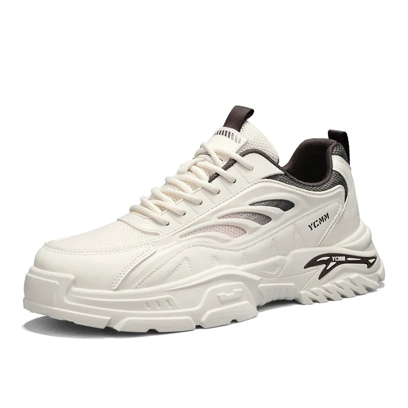 Men's thick-soled sports casual shoes spring summer soft-sole anti-slip breathable outdoor running shoes students Joker sneakers