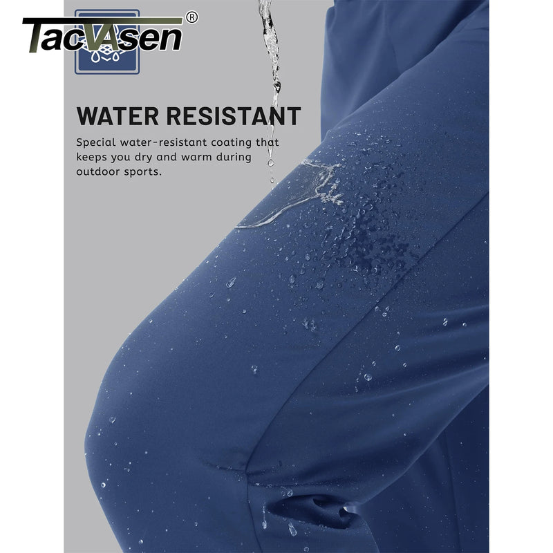 TACVASEN Mens Fleece Lined Sweatpants Winter Warm Water Resistant Pants Running Athletic Gym Joggers Casual Trouser with Pockets