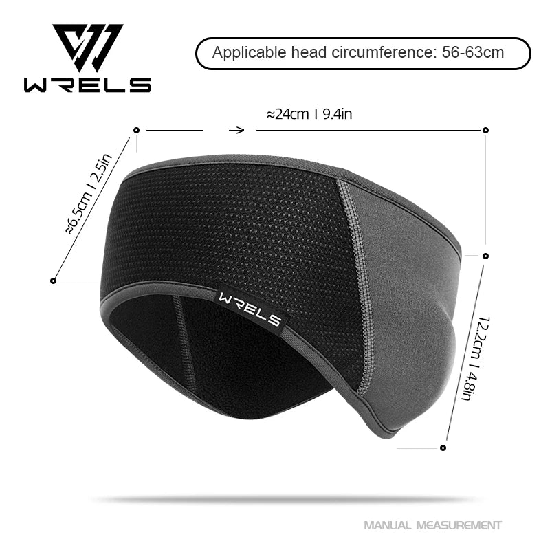 WRELS Winter Ear Muffs Warmers Headband Sweatband Running Headband Warm Head Wraps Sport Earmuff for Women Outdoor Sports