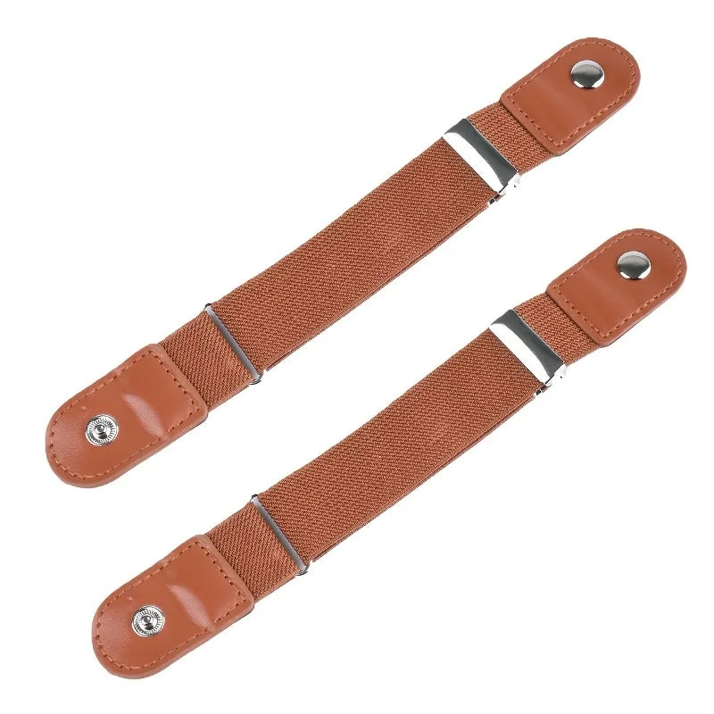 2pcs Women's Casual Belt Set,Simple Short Elastic Waistband for Jeans, Available 6 Colors to Match Various Styles,elastic band