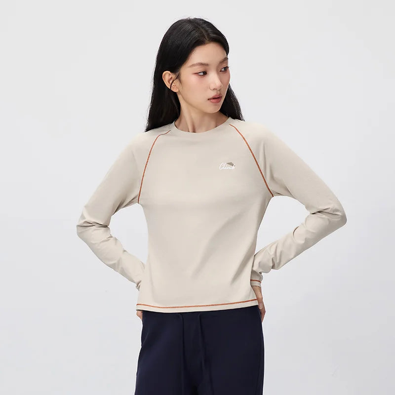 អាវយឺតដៃវែង Semir សម្រាប់នារី ស្លីម ស្រូបសំណើម ស្ងួតលឿន សម្រាប់កីឡាក្រៅផ្ទះ រដូវស្លឹកឈើជ្រុះ អាវក្រៅផ្ទះ សម្រាប់ស្លៀកតាមផ្លូវ ឆ្នាំ២០២៦