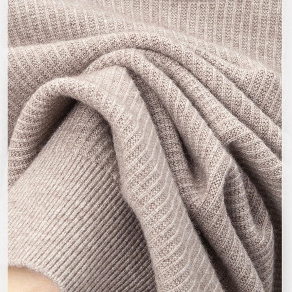 Men's Heavyweight Half High Collar Sweater 500g Thick Wool Blend Anti-Pilling Winter Pullover