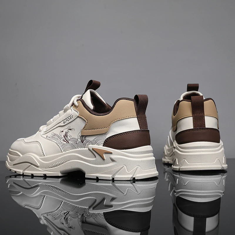Men's high-quality thick-sole casual shoes Four Seasons Soft-sole Comfort Outdoor Walking Board Shoes Youth Fashion Flat Shoes