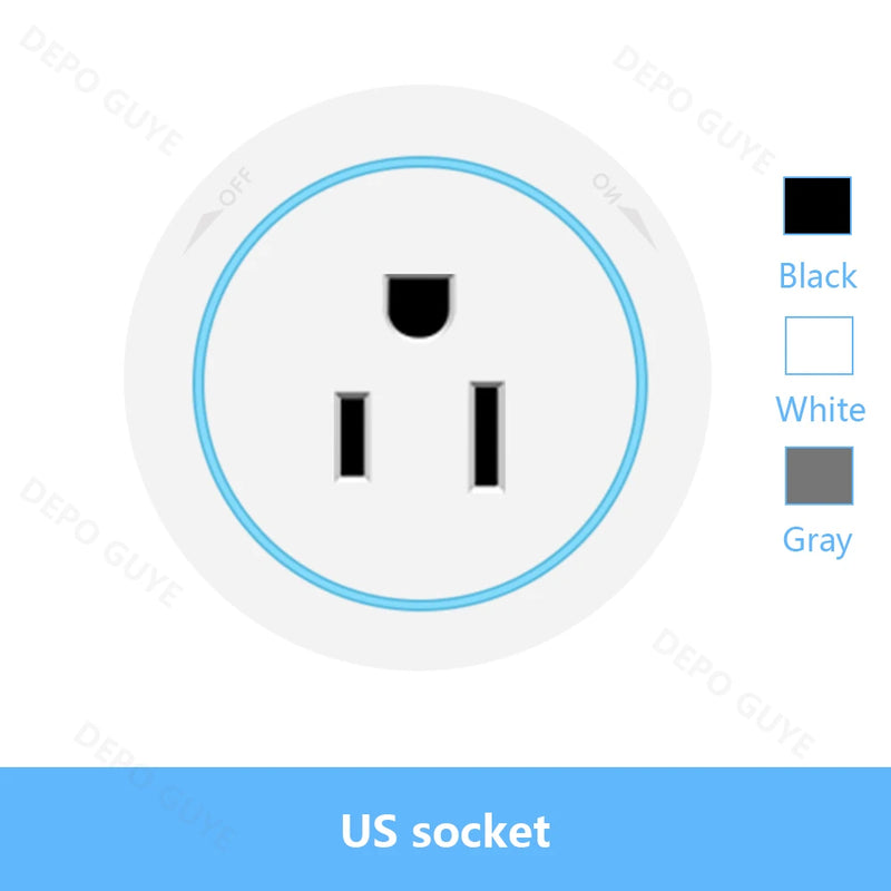 Power Track Socket EU/FR/Italy/Israeli USB Type-C Round Romovable Adapter Home Kitchen Wall Mounted Universal Electrical Outlet