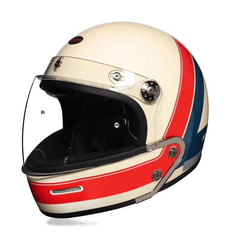 High quality motorcycle retro helmet multifunctional combination full helmet half helmet coffee shop cruise motorcycle helmet