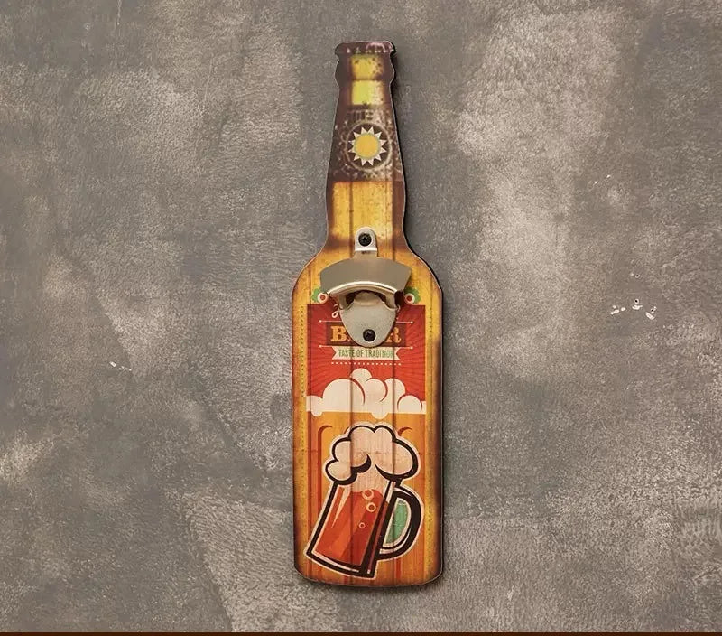 Creative Bottle Opener Restaurant Wall Decoration Restaurant Bar Barbecue Shop Wall Pendant Personalized Bottle Opener