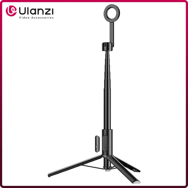 ជើងកាមេរ៉ា Ulanzi MG-002 Max Magnetic Phone Selfie Stick ជាមួយឧបករណ៍បញ្ជាពីចម្ងាយ ជើងកាមេរ៉ា Selfie អាចពង្រីកបាន 1.64 ម៉ែត្រ សម្រាប់ការផ្សាយផ្ទាល់តាមទូរស័ព្ទ iPhone Magsafe
