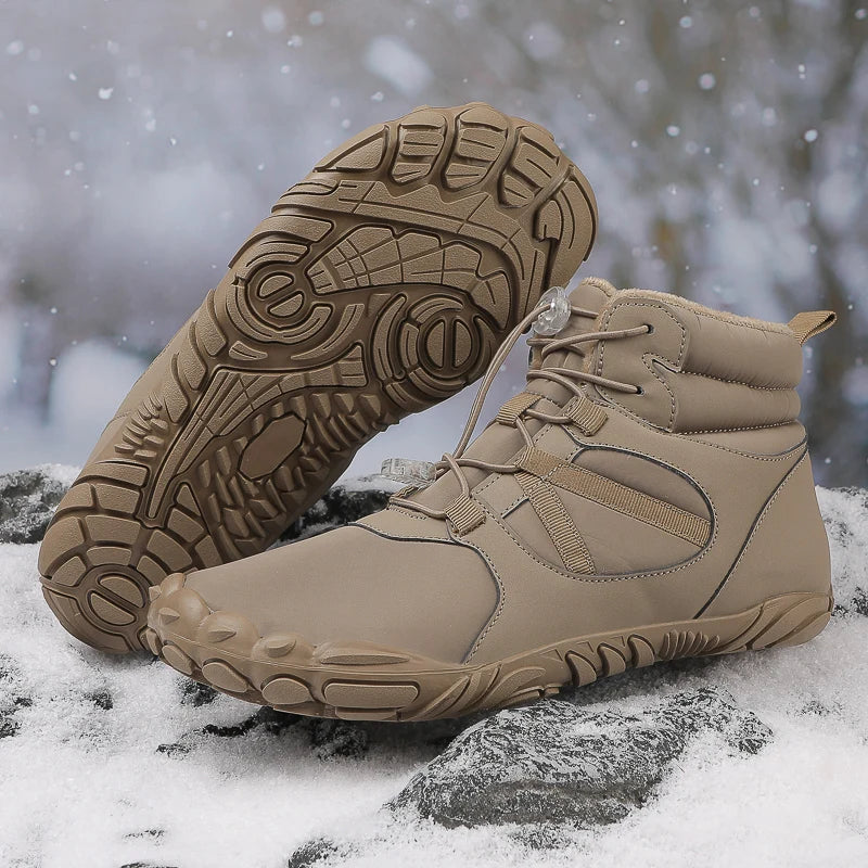 Winter Unisex Ankle Snow Boots Men Women Plush Cotton Shoes Snowboots Warm Shoes Size 35-48 Dropshipping
