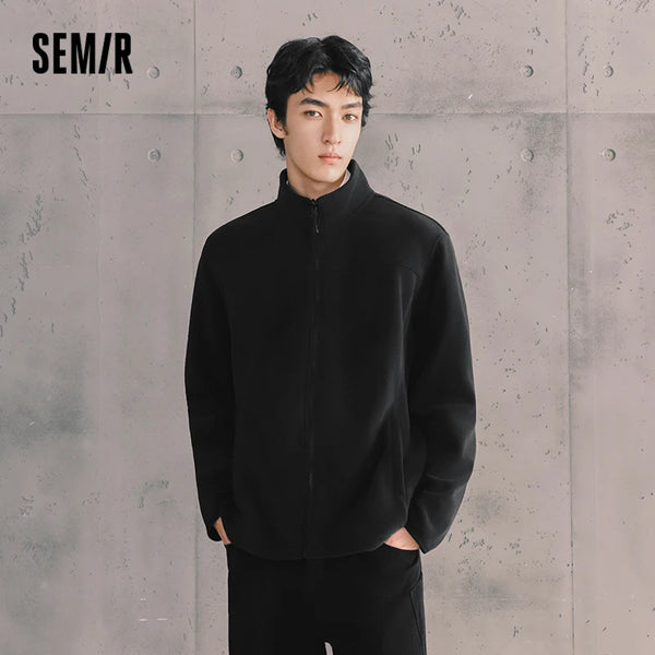 អាវបុរស Semir ក្រណាត់ប្រឆាំងនឹងឋិតិវន្ត កំដៅ អ៊ីសូឡង់ ស្រទាប់សំខាន់ៗ រដូវរងា ឆ្នាំ២០២៦ រចនាប័ទ្មប្រចាំថ្ងៃ ផាសុកភាព សម ស្អាត ស្រមោល