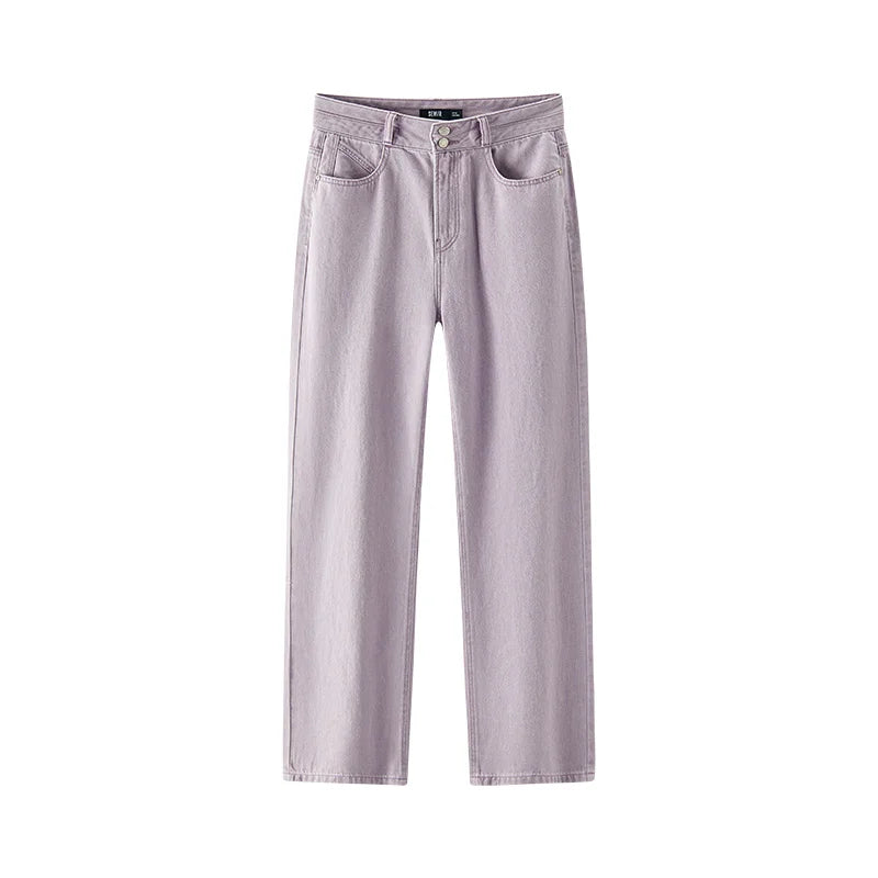 Semir Women Jeans Cooling 2026 Retro Wide Leg Urban Casual Everyday Style Soft Comfortable Daily Wear Trendy Versatile