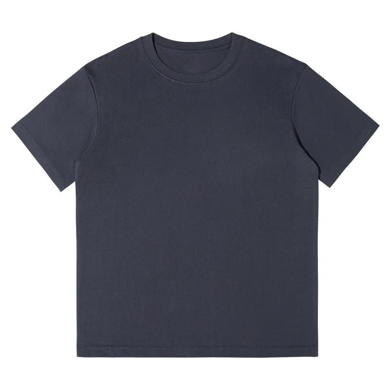DUKEEN 8.1Oz 230gsm Men's Pure Cotton T Shirts 2025 Summer New Oversizes Solid Color T-Shirts for Men and Women Customizable