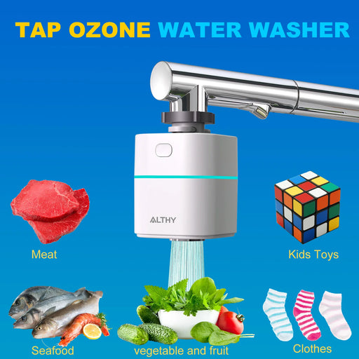 ALTHY Tap Ozone Water Generator Ozonizador Purifier Faucet Cleaner Fruit Vegetable Seafood Face Washing Machine