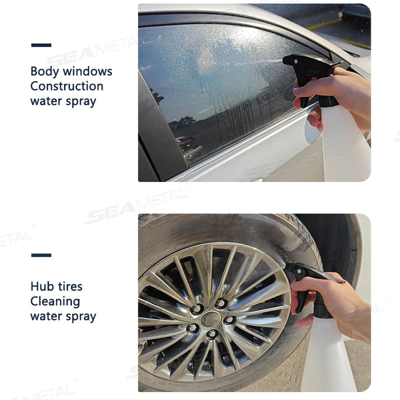 SEAMETAL 800ML Portable Spray Bottle Refillable Atomizer Multipurpose Car Washing Gardening Sprayer Acid and Alkali Resistant