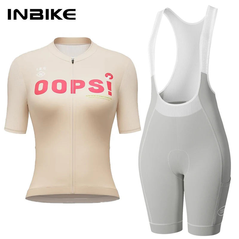 INBIKE Women's Cycling Set Breathable Moisture Wicking Quick-Dry Reflective Road Bike  Jersey Shirts Cycling Clothing for Women