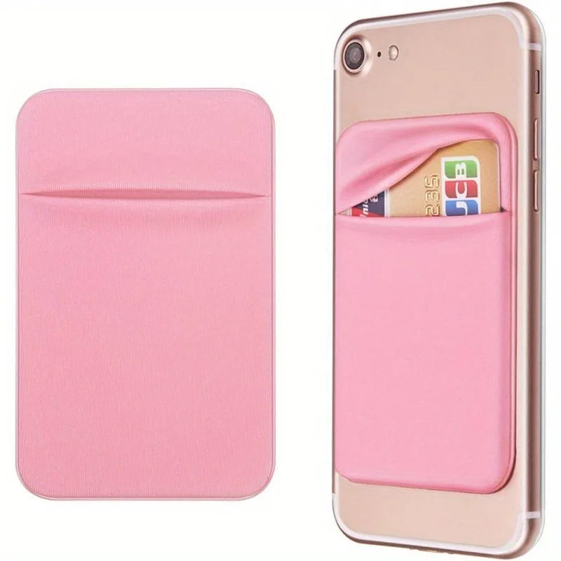 1pc Mobile Phone Pocket Self Adhesive Card Holder Stick On Wallet Sleeve with Adhesive ID Credit Card Holder for iPhone Android