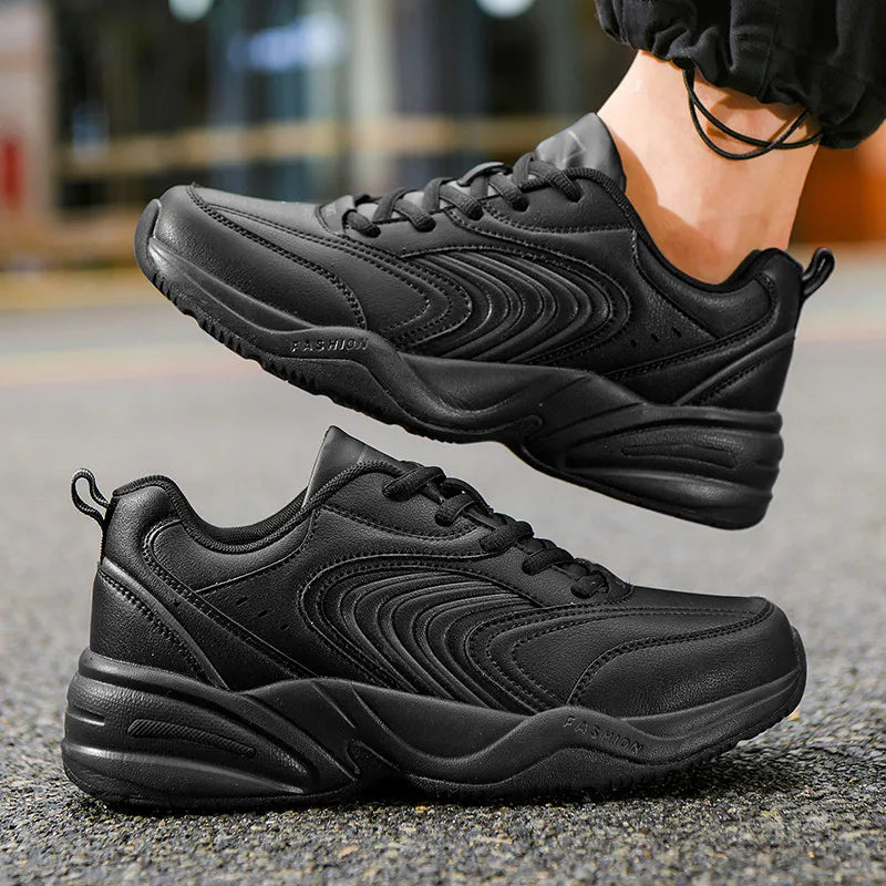 Men's casual sneakers four seasons new soft-sole anti-slip outdoor racing running shoes students lightweight speed sports shoes