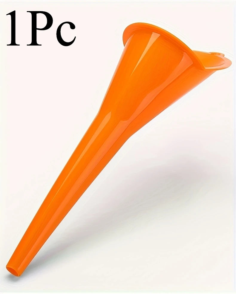 Car Long Handle Funnel Gasoline Fuel Tool Splashproof Plastic Oil Jug Motorcycle Fuel Tool，Long handled splash proof oil funnel