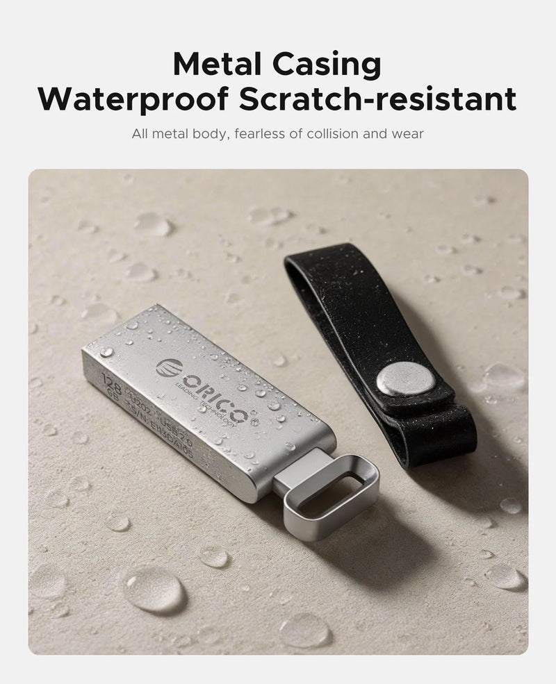 ORICO USB2.0 3.0 Mini USB Flash Drive Metal Thumb Drive Memory Stick Zinc Alloy with Sturdy Lanyard OTG for Car Computer Office