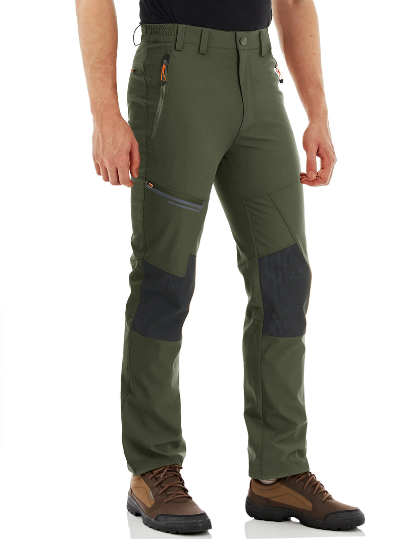 TACVASEN Men's Summer Outdoor Pants Quick Dry Lightweight Hiking Camping Pants Multi-Pockets Rip-stop Fishing Mountain Trousers