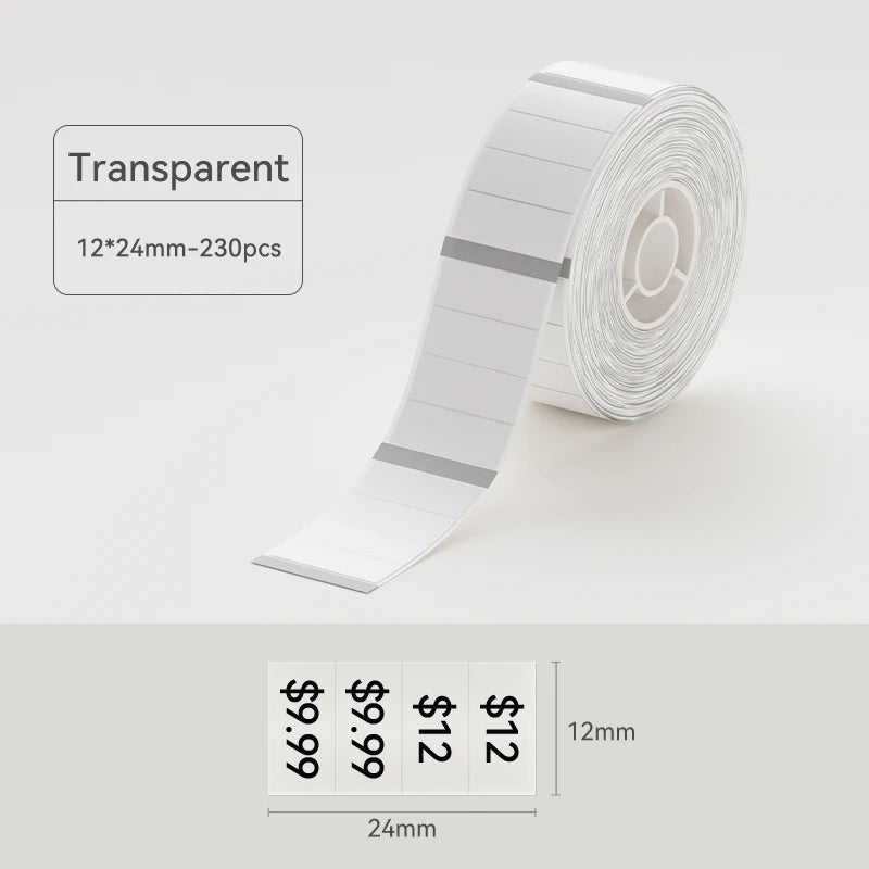 1 Roll Niimbot Transparent Label Sticker Scratch-Resistant Anti-Oil Label Paper for D11 D110 D101 H1S Thermal Label Printer