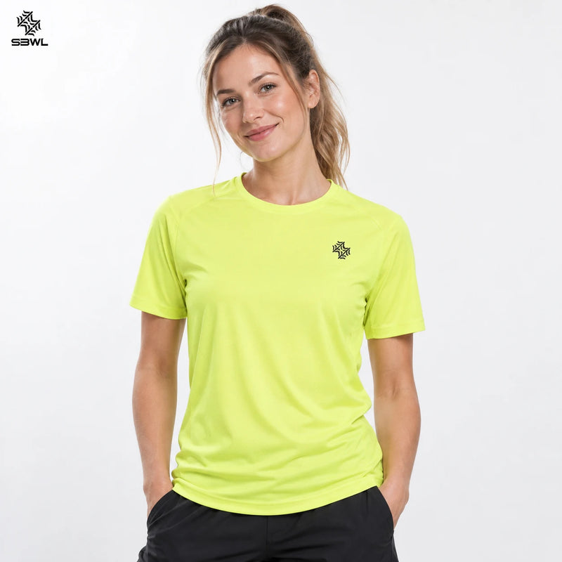 SBWL 2026 Harajuku Summer High-Quality Woman's Outdoor Leisure Sports Quick-Drying T-Shirt Running Short Sleeve Loose Tops